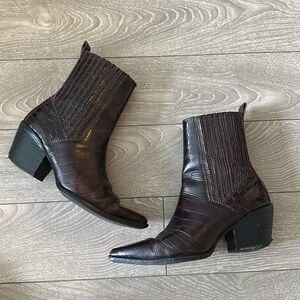 Zara pointed toe cowboy boots